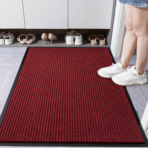 Tấm thảm chùi chân siêu sạch cao cấp Triline tấm màu đỏ đô DD-TRLT001B-DNG