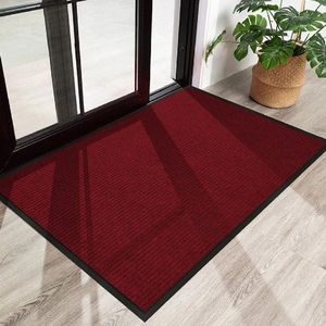 Tấm thảm chùi chân siêu sạch cao cấp Triline tấm màu đỏ đô HA-TRLT002B-HNO