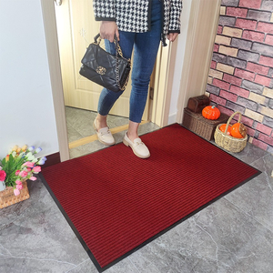 Tấm thảm chùi chân siêu sạch cao cấp Triline tấm màu đỏ đô CK-TRLT003B-HMO