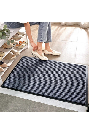 Tấm thảm chùi chân siêu sạch cao cấp Triline tấm màu xám HA-TRLT002A-HNO
