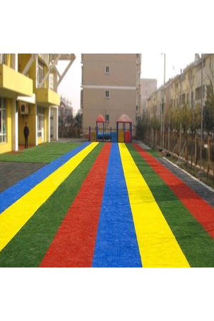 Thảm cỏ nhân tạo sân vườn màu xanh đỏ vàng cao 20mm loại PN-25BRY HMN