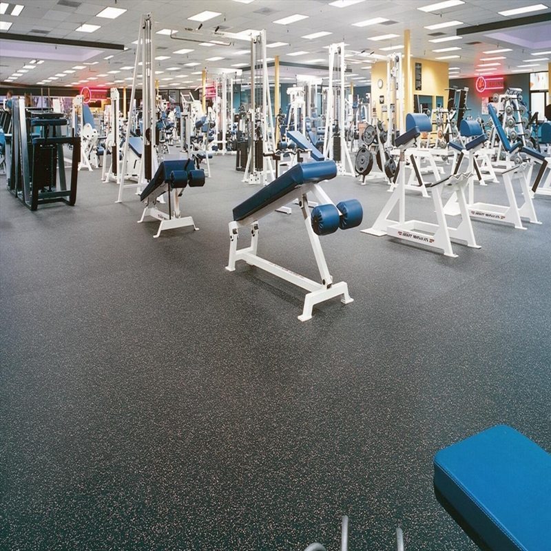 Thảm cuộn cao su phòng Gym bề mặt phủ thảm PTN-RUBBER 001