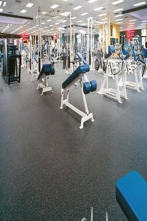 Thảm cuộn cao su phòng Gym KT 1mx10m bề mặt thảm EPDF ML-RUBBER 001