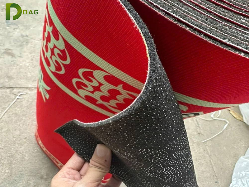 Thảm cuộn Đà nẵng lắp nẹp nhôm răng bám chống bong tróc mép sàn tại ngưỡng cửa hành lang đạt chuẩn DAG.