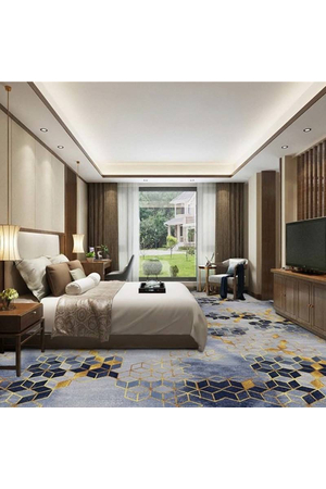 Thảm cuộn hoa văn nylon chống cháy lan LUXURY DV27 HNO