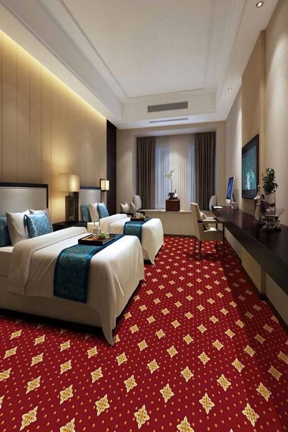 Thảm cuộn hoa văn sợi nylon cao cấp LUXURY TTO-N803 HNO