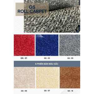 Thảm cuộn trơn lông xù DK-GS7- INDONESIA