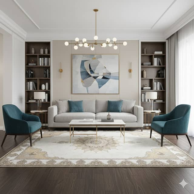 THẢM DỆT PHÒNG KHÁCH HIỆN ĐẠI GM-SILENT-E_7718IV.HN