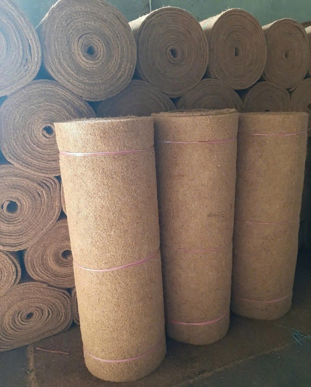 Thảm dệt xơ dừa, lưới xơ dừa, gối ôm xơ dừa, lưới che nắng xơ dừa