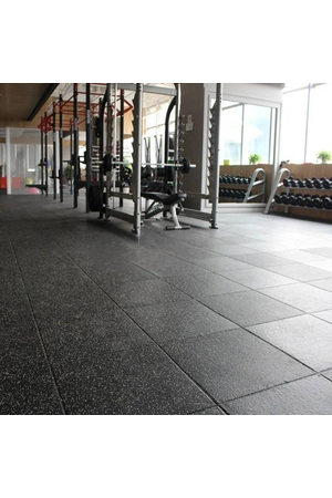 Thảm gạch cao su phòng Gym bề mặt phủ thảm ML-RUBBER 002