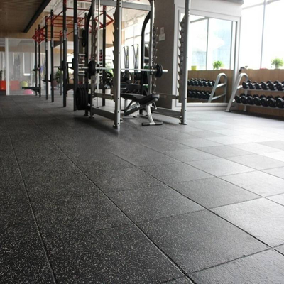 Thảm gạch cao su phòng Gym bề mặt phủ thảm ML-RUBBER 002