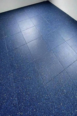 Thảm gạch cao su phòng Gym KT 50cmx50cm - 1mx1m bề mặt phủ thảm EPDF chất lượng cao ML-RUBBER 004