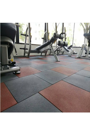 Thảm gạch cao su phòng Gym màu trơn ML-RUBBER 001
