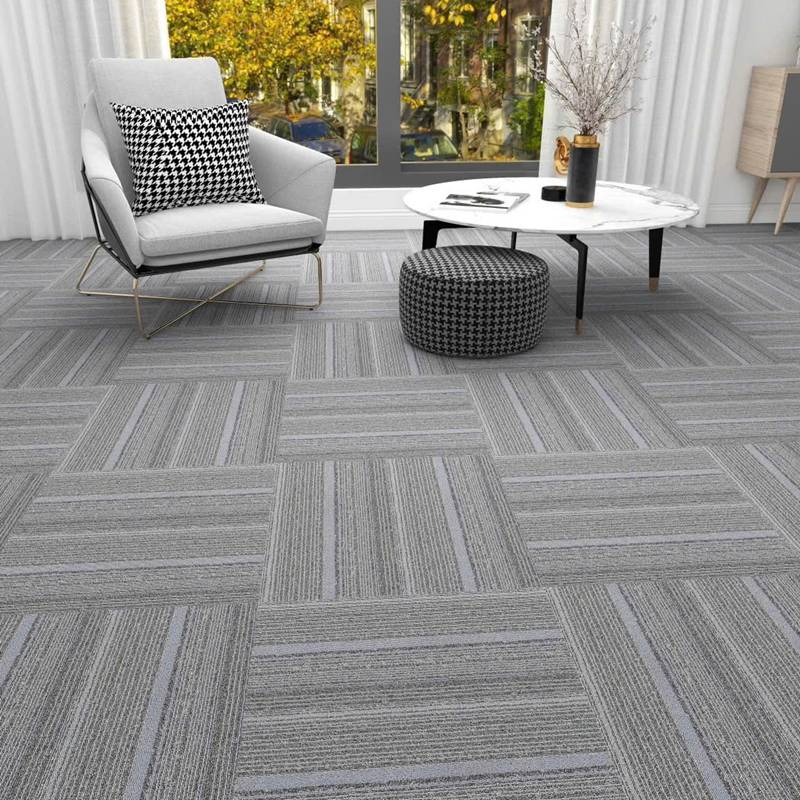 Thảm gạch đế cao su PVC KT 50cmx50cm HCO-LINOFQ HNM