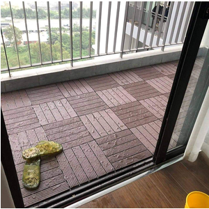 Thảm ghép lót sàn ban công nan sọc