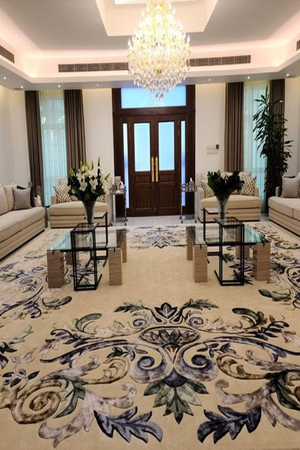 Thảm khánh tiết dệt tay thủ công Handmade sợi len lông cừu dòng thảm thượng lưu dệt theo yêu cầu HM-W002