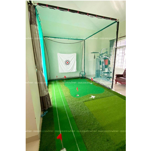 Bộ 5: Combo Khung Lưới Chơi Golf Kèm Thảm Putting & Swing Golf Cỡ Lớn 3M x 5M