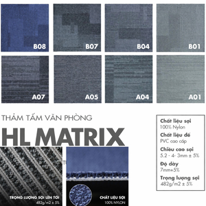 Thảm tấm / Thảm gạch HL- MATRIX