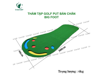 Thảm Tập Golf Hình Put Bàn Chân