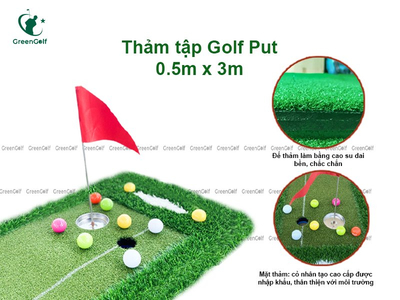 Thảm Tập Golf PUT 0.5m x 3m