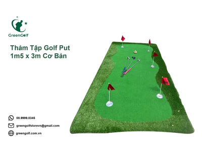 Thảm Tập Golf Put 1m5 x 3m Cơ bản