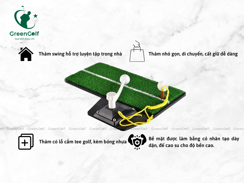 THẢM TẬP GOLF SWING MAT - GREEN POWER
