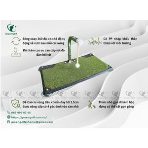 THẢM TẬP GOLF SWING XOAY 360° - PGM HL005