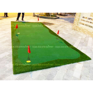 Thảm Tập Golf Putting Kích Thước 1.5M x 3M/ Tặng kèm 3 Bóng Golf