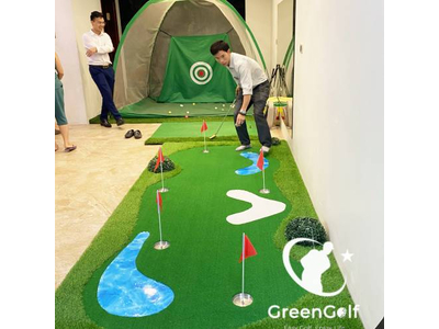 Thảm Tập Putting Golf 3D Cao Cấp 2x5m_ Thảm Tập Golf Sang Trọng