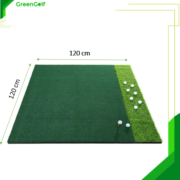 Thảm Tập Swing kích thước 120x120cm, Thảm Hỗ Trợ Tập Kỹ Thuật Swing Golf