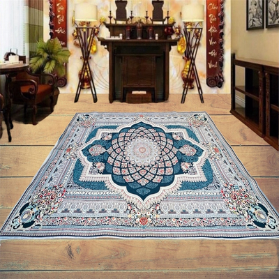 Thảm trải phòng thờ - thảm trải chiếu ngựa tông xanh