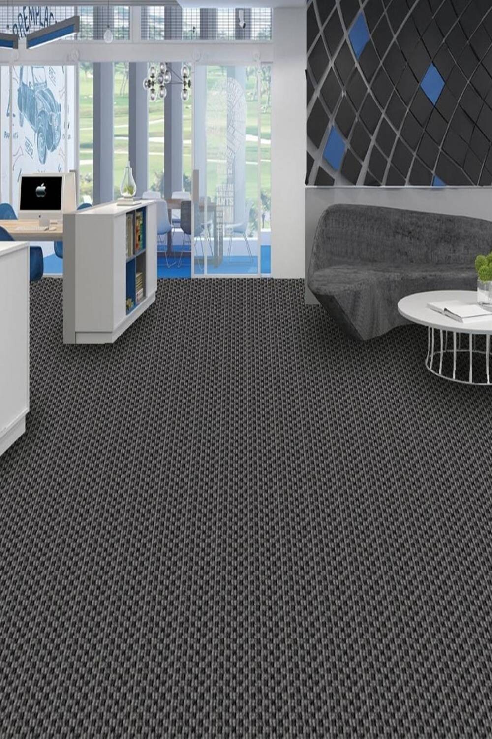 Thảm trải sàn cuộn hoạ tiết sợi vòng Polypropylene HCO-NEWCHECKMATE HNO