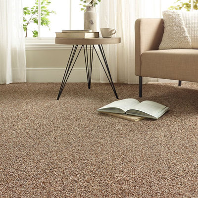 Thảm trải sàn cuộn lông xù màu trơn cao cấp sợi thẳng Cut Pile dày 12mm QM-G12 HNO