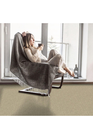 Thảm trải sàn cuộn lông xù hoạ tiết cao cấp sợi thẳng Cut Pile dày 12mm QM-CA6H HNO