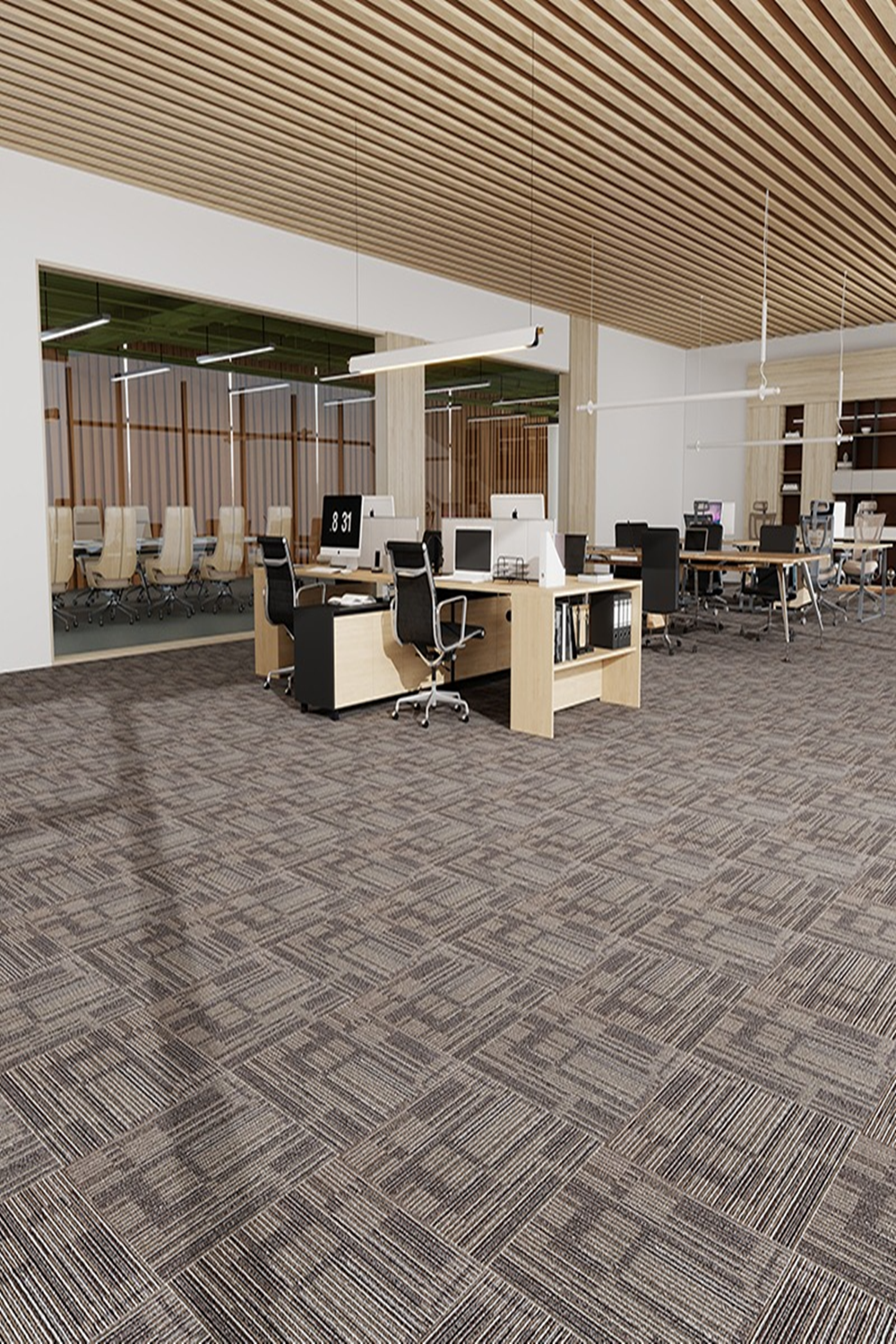 Thảm trải sàn gạch cao cấp đế cao su KT 50cmx50cm THC-FRAMEWORK 04 HNM