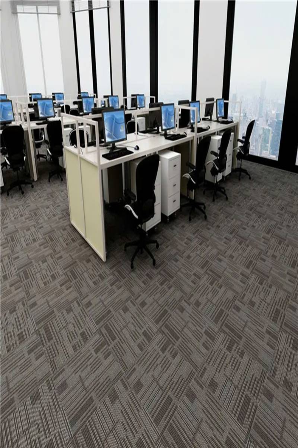 Thảm trải sàn gạch cao cấp đế cao su KT 50cmx50cm THC-FRAMEWORK 05 HNM