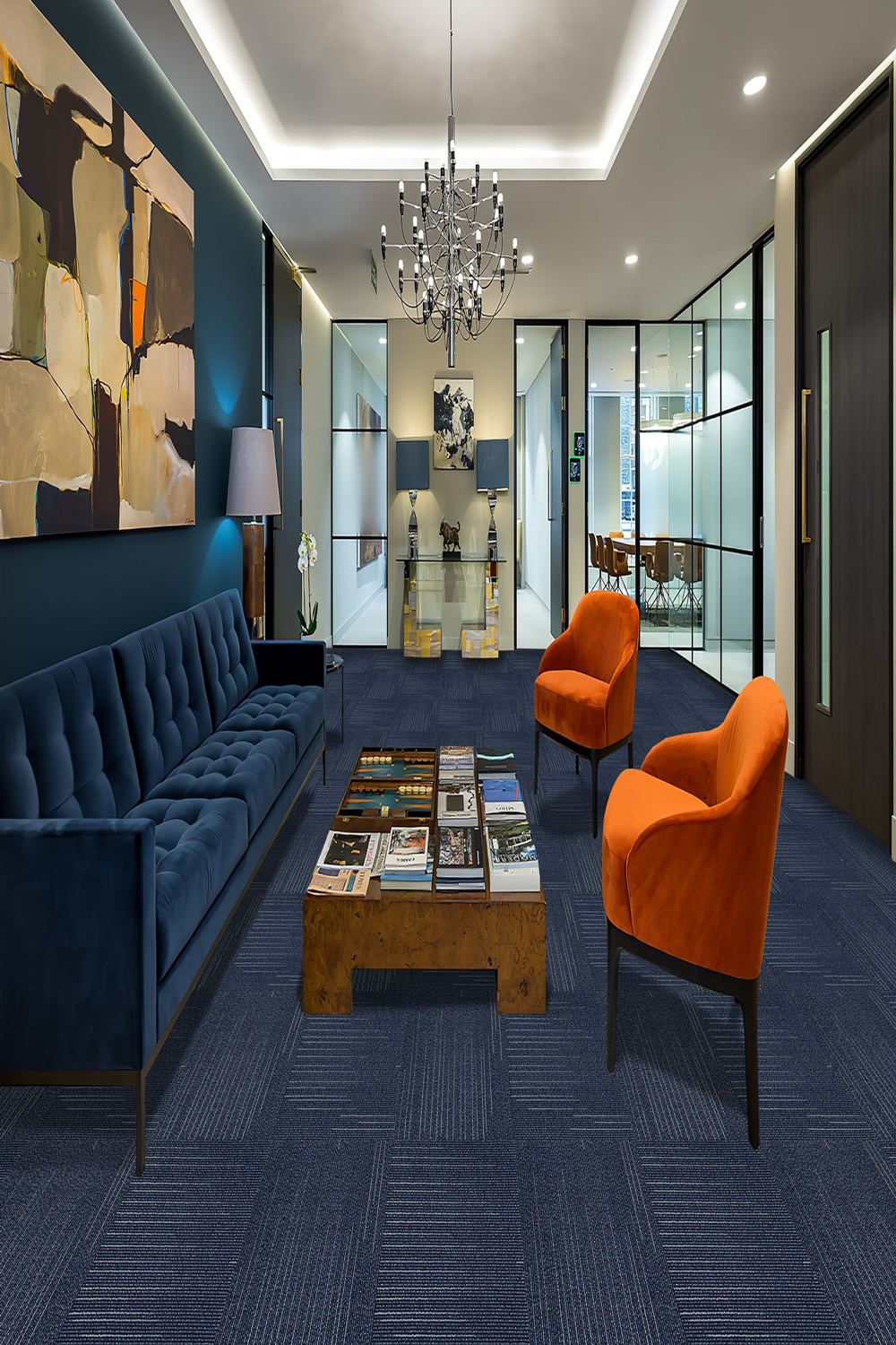 Thảm trải sàn gạch đế cao su PVC KT 50cmx50cm HCO-LINOSKYLINE 03 HNM