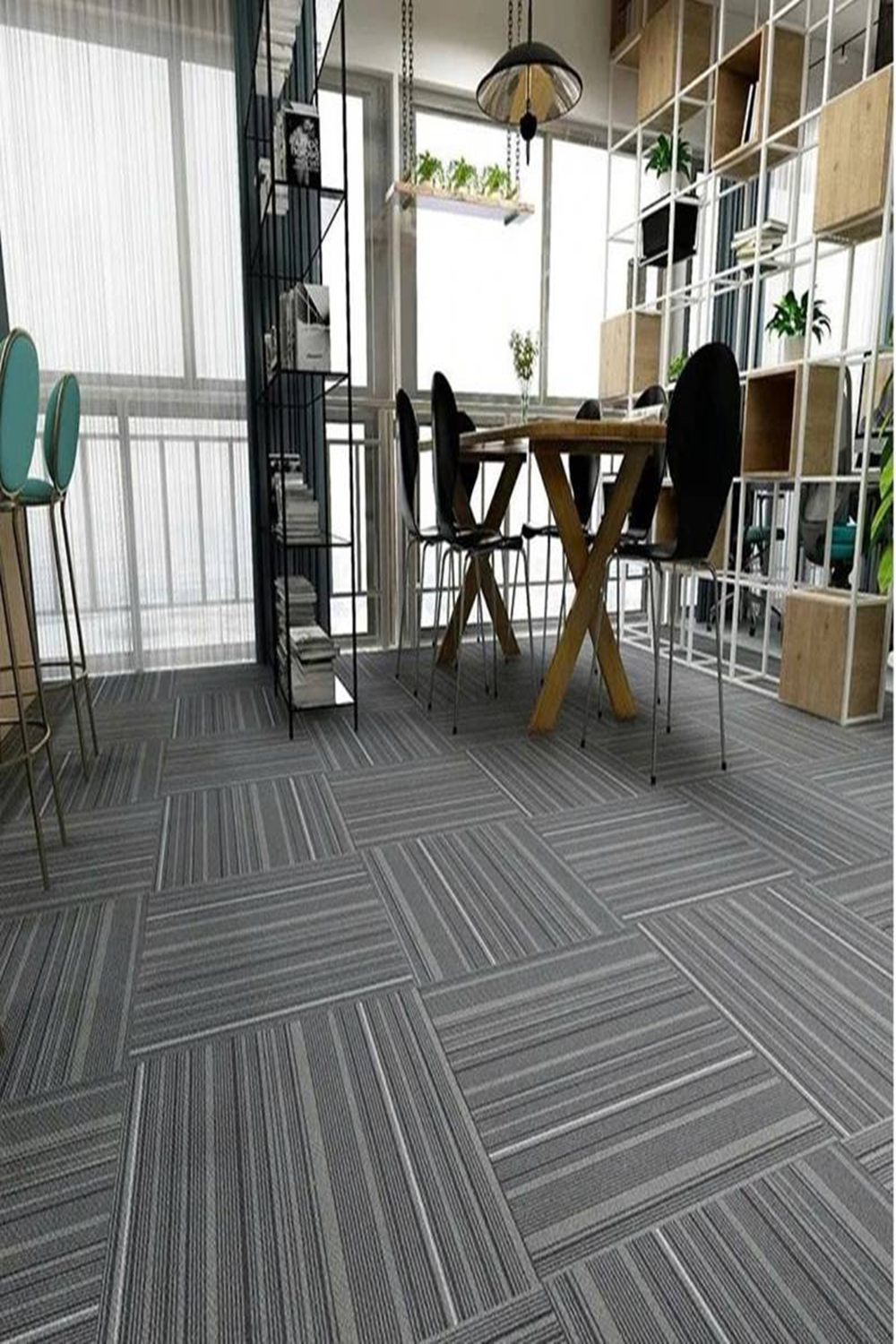 Thảm trải sàn gạch đế cao su PVC KT 50cmx50cm THC-LINOFQ 2901 HNM