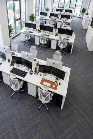 Thảm trải sàn gạch đế PVC sợi polypropylene KT 25cmx100cm HLO-LENKA 01 HNO