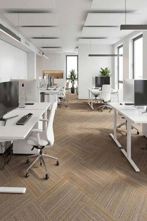Thảm trải sàn gạch đế PVC sợi polypropylene KT 25cmx100cm HLO-LENKA 03 HNO