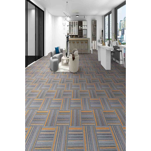 Thảm trải sàn gạch KT 50cm x 50cm kẻ sọc TTL-KINGCOLOR 03 HNO