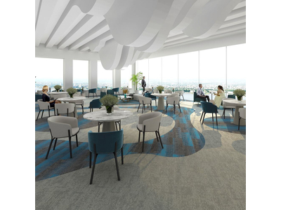 Thảm trải sàn tấm sợi nylon cao cấp KT 25cmx100cm HCO-LAGOMBE 14 HNM