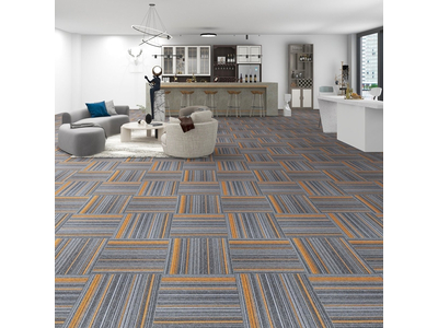 Thảm trải sàn gạch KT 50cm x 50cm kẻ sọc TLO-KINGCOLOR HNO