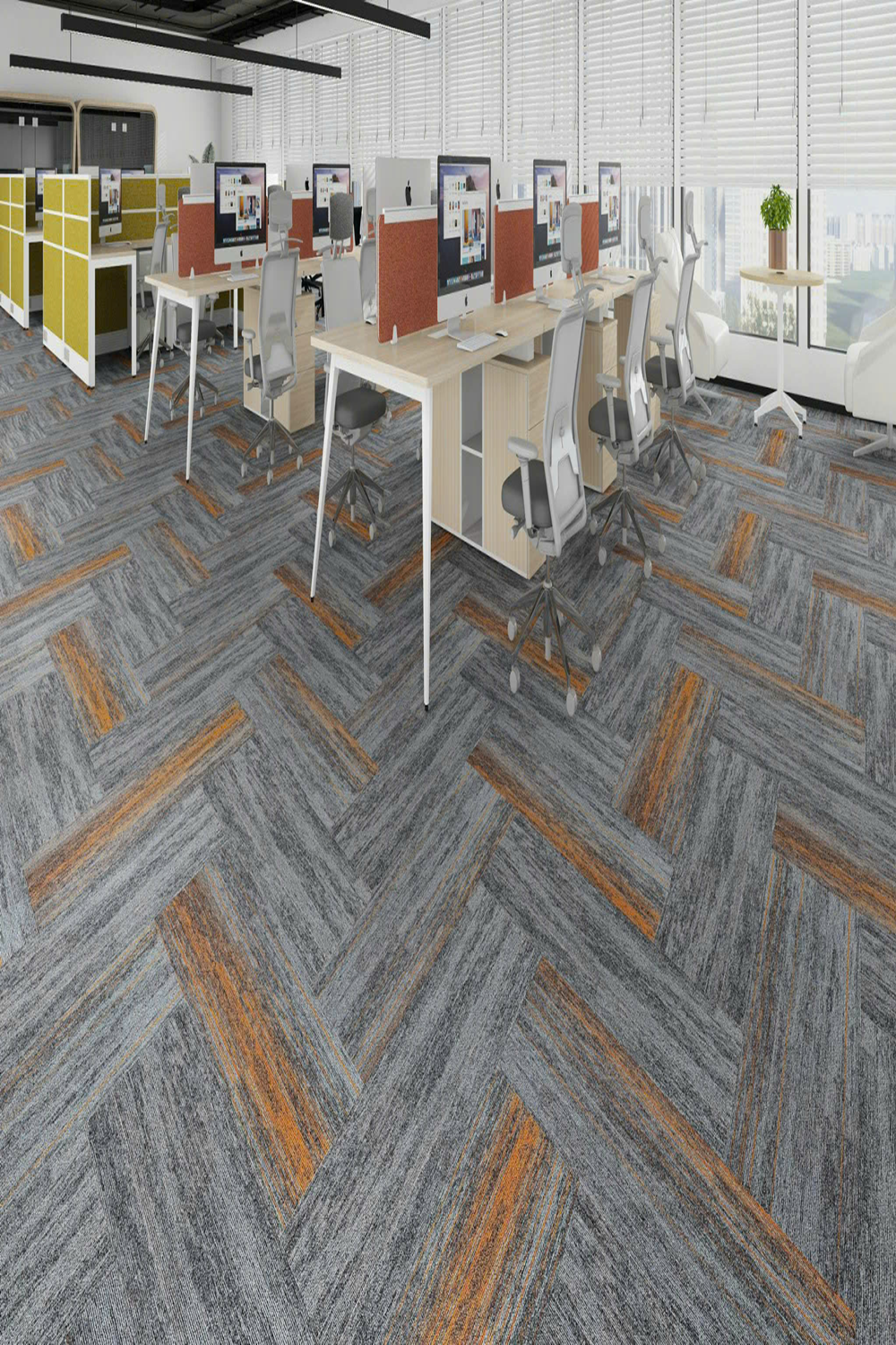 Thảm trải sàn tấm cao cấp KT 33.33cmx100cm THC-LINOGILTER 03 HNM