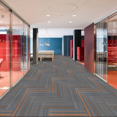 Thảm trải sàn tấm đế cao su PVC KT 25cmx100cm GOM-MELODYFOREST 03 HNM