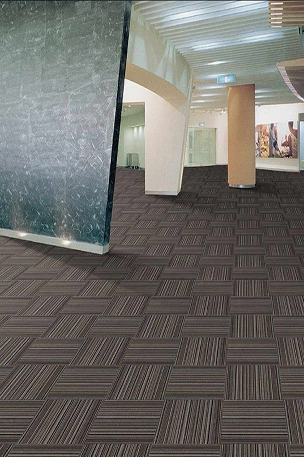 Thảm trải sàn tấm đế cao su PVC KT 50cmx50cm THC-LINOMELODY 03 HNM