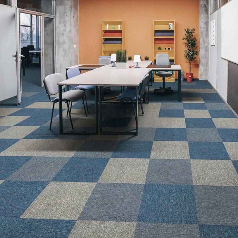 Thảm trải sàn tấm KT 50cmx50cm dày 6.5mm đế cao su QM-TUNTEX HNO