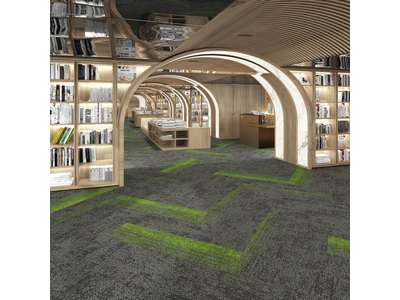 Thảm trải sàn tấm sợi nylon cao cấp KT 25cmx100cm HCO-LAGOMBE 12 HNM