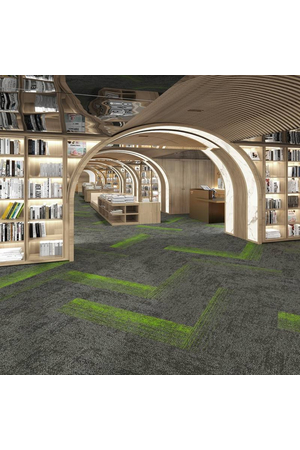 Thảm trải sàn tấm sợi nylon cao cấp KT 25cmx100cm HCO-LAGOMBE 12 HNM