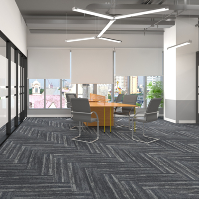 Thảm trải sàn tấm sợi nylon cao cấp KT 50cmx50cm GOM-SHININGKN 01 HNM